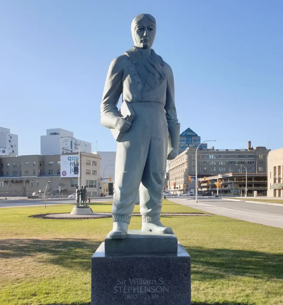william stephenson statue winnipeg