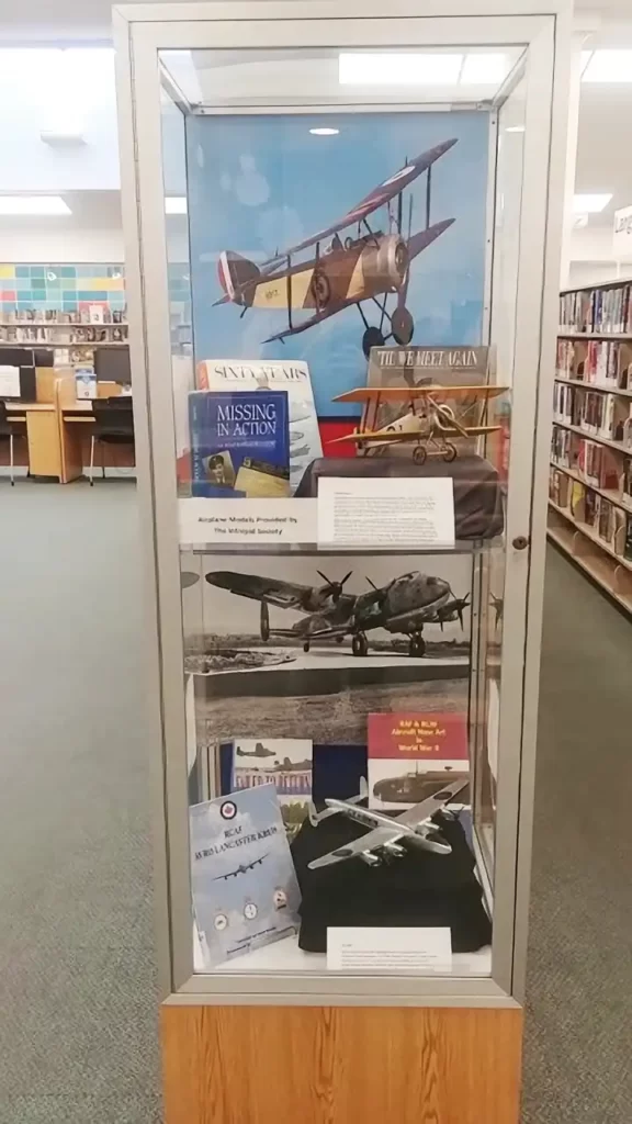 Avro Lancaster and Sopwith Camel Display Will Stephenson Library