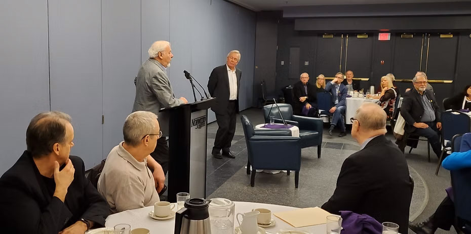 Honourable Edward Schreyer speaks at Intrepid Society Meeting - trueintrepid.com